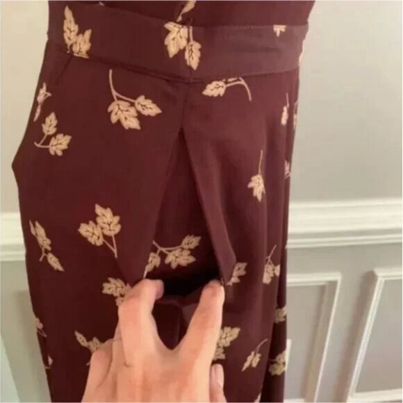 Liz Claiborne Vintage Leaf Print Maxi Skirt Small Petite - Picture 3 of 10
